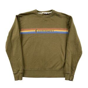 Cotopaxi Sweatshirt Mens Small On the Horizon Olive Green Crew